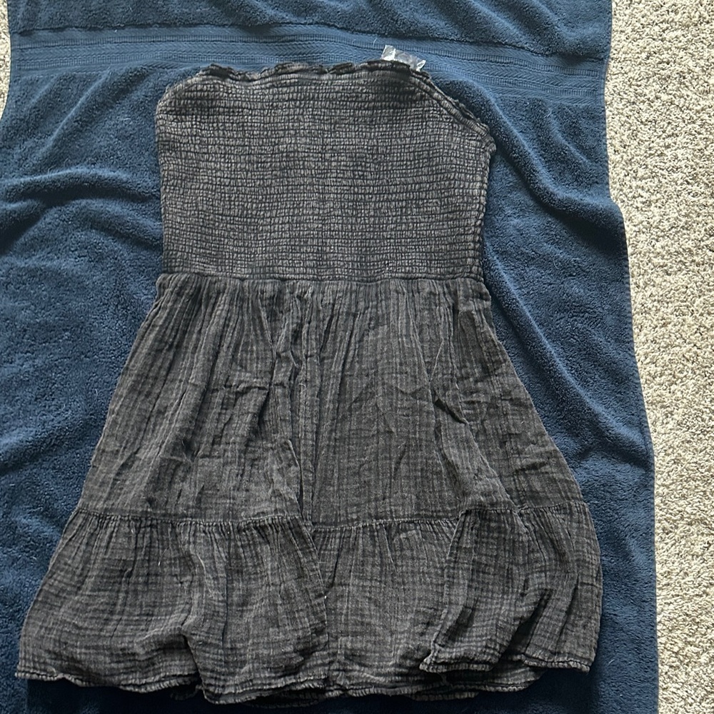 Anthropologie Textured Gray Top